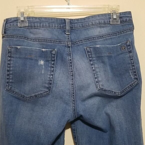 Jessica Simpson Blue Distressed Jeans Sz 28 - Picture 9 of 10